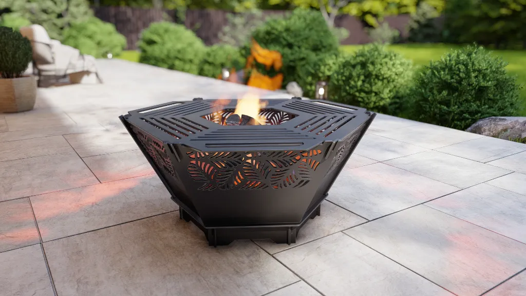focar-gradina-cu-gratar-detasabil-diametru-70-cm-model-frunze-otel-3-mm-1.webp