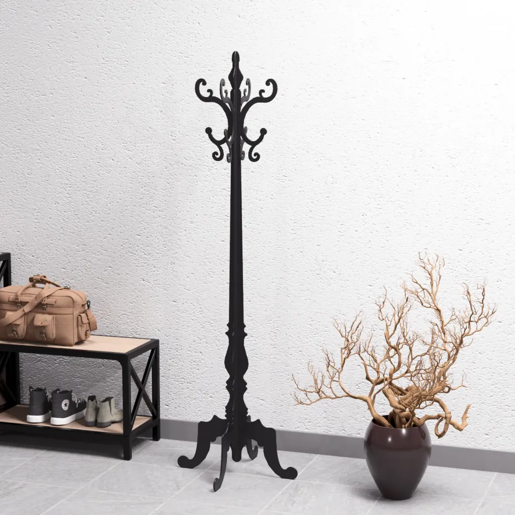 Cuier metalic clasic, design modern, H-180 cm