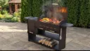 Multifunctional Grill "Supreme" – With side oven and cauldron support – 3 mm Steel