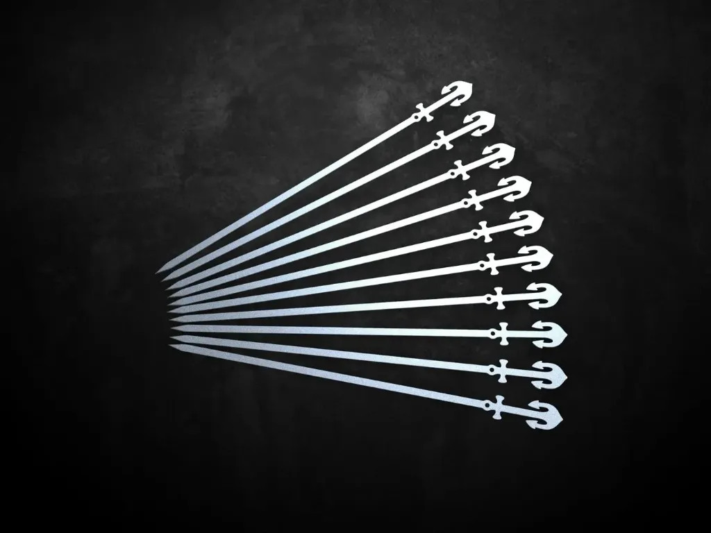 Țepușe metalice 2 mm – compatibile cu grătarele Dinulescu Metal Art