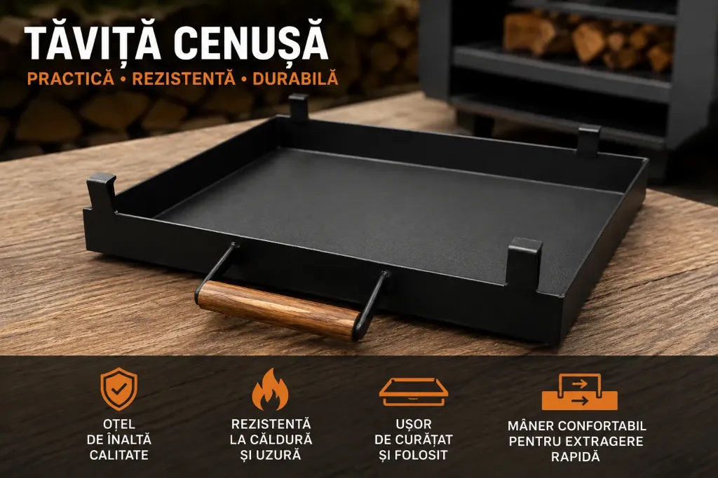 Tăviță pentru cenușă – oțel 2mm