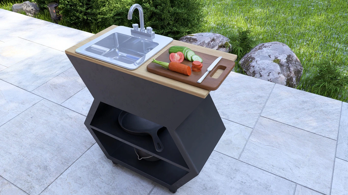 Modul Chiuvetă + Blat – Bucătărie Outdoor