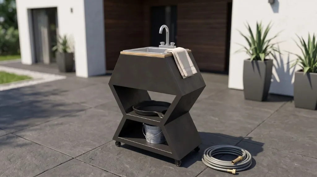 Modul Chiuvetă Compact – Bucătărie Outdoor