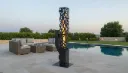 Sobă pe Peleți cu Tub de Sticlă 150 cm – Tower Flame Art