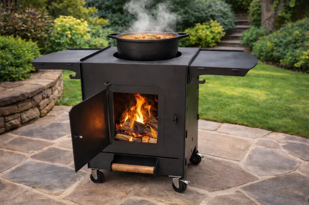 Professional Cauldron Stove – 4 mm Steel | Removable