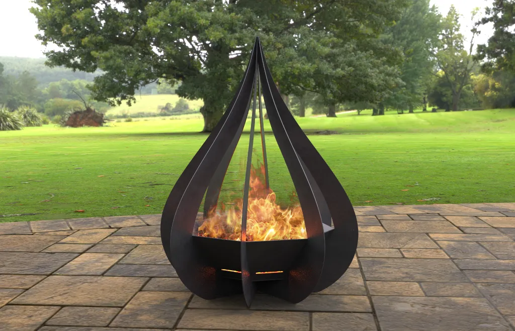 Garden Fireplace "Lacrima" - 3 mm Steel